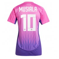 Maglia Calcio Germania Jamal Musiala #10 Seconda Divisa Donna Europei 2024 Manica Corta